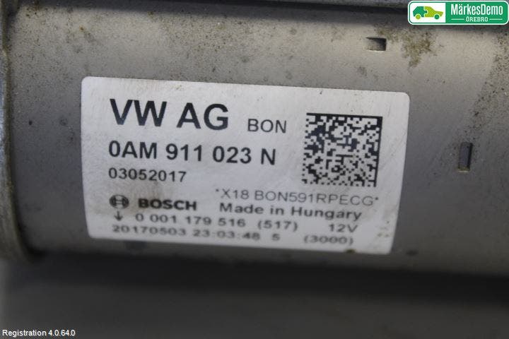 Volkswagen VW POLO 10-17 Startmotor