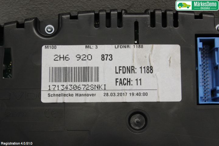 Volkswagen VW AMAROK 2H 10-22 Instrument Komb