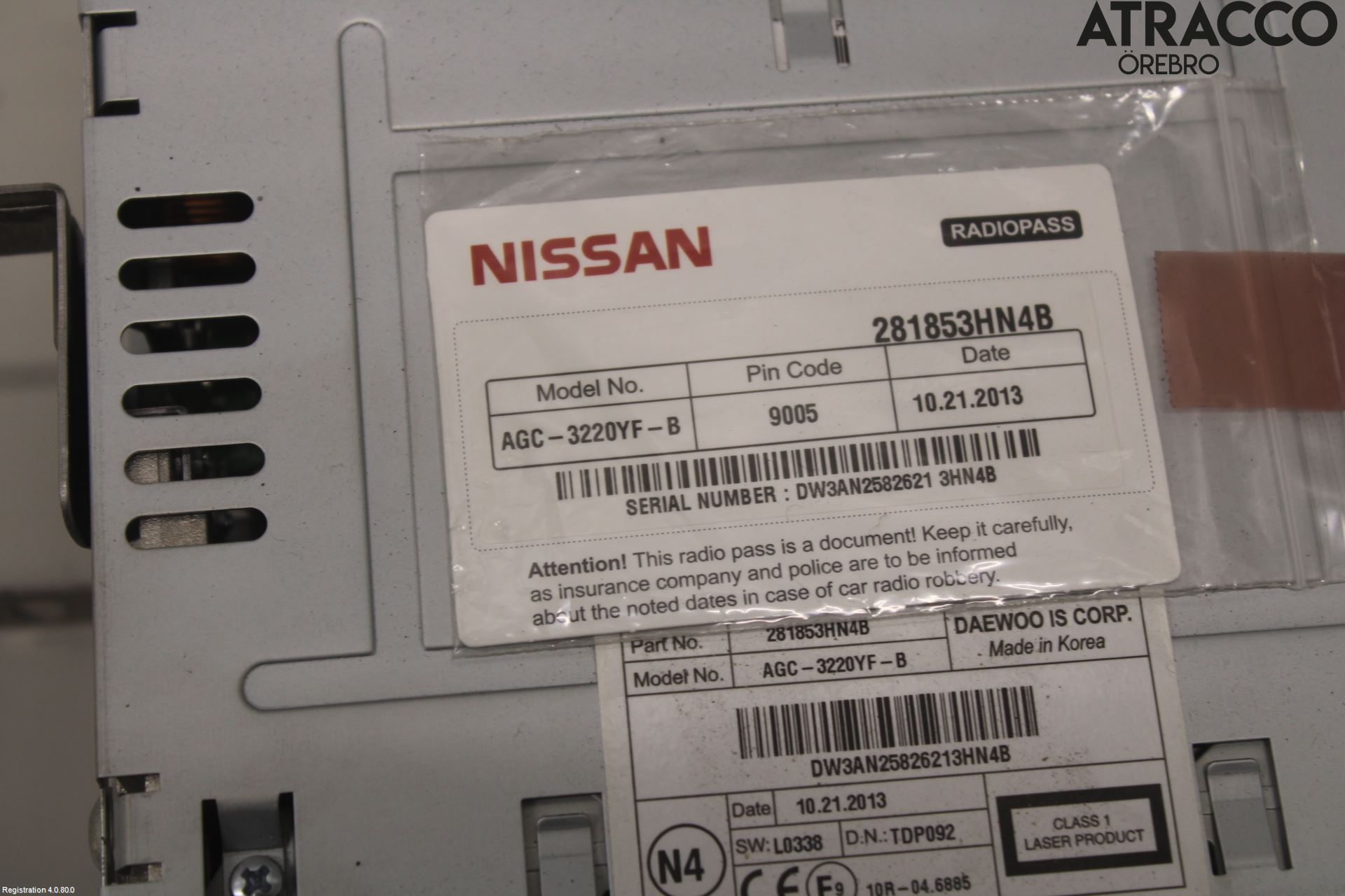 Nissan MICRA 11-16 Cd Radio - Multimediapanel