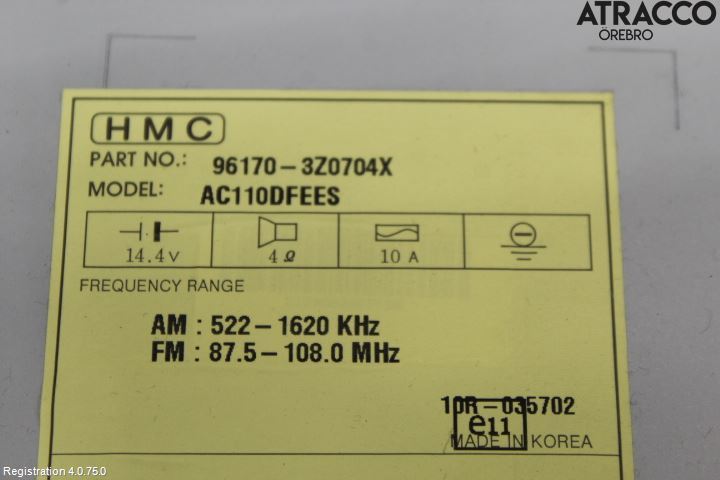 Hyundai i40 08-15 Cd Radio - Multimediapanel
