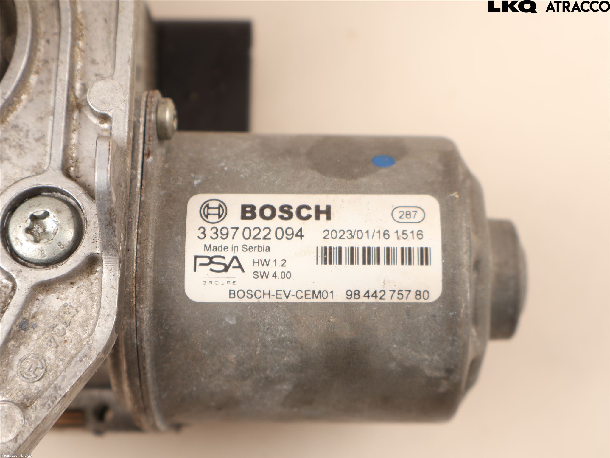 Peugeot 308/E-308 21- Torkarmotor Vindruta