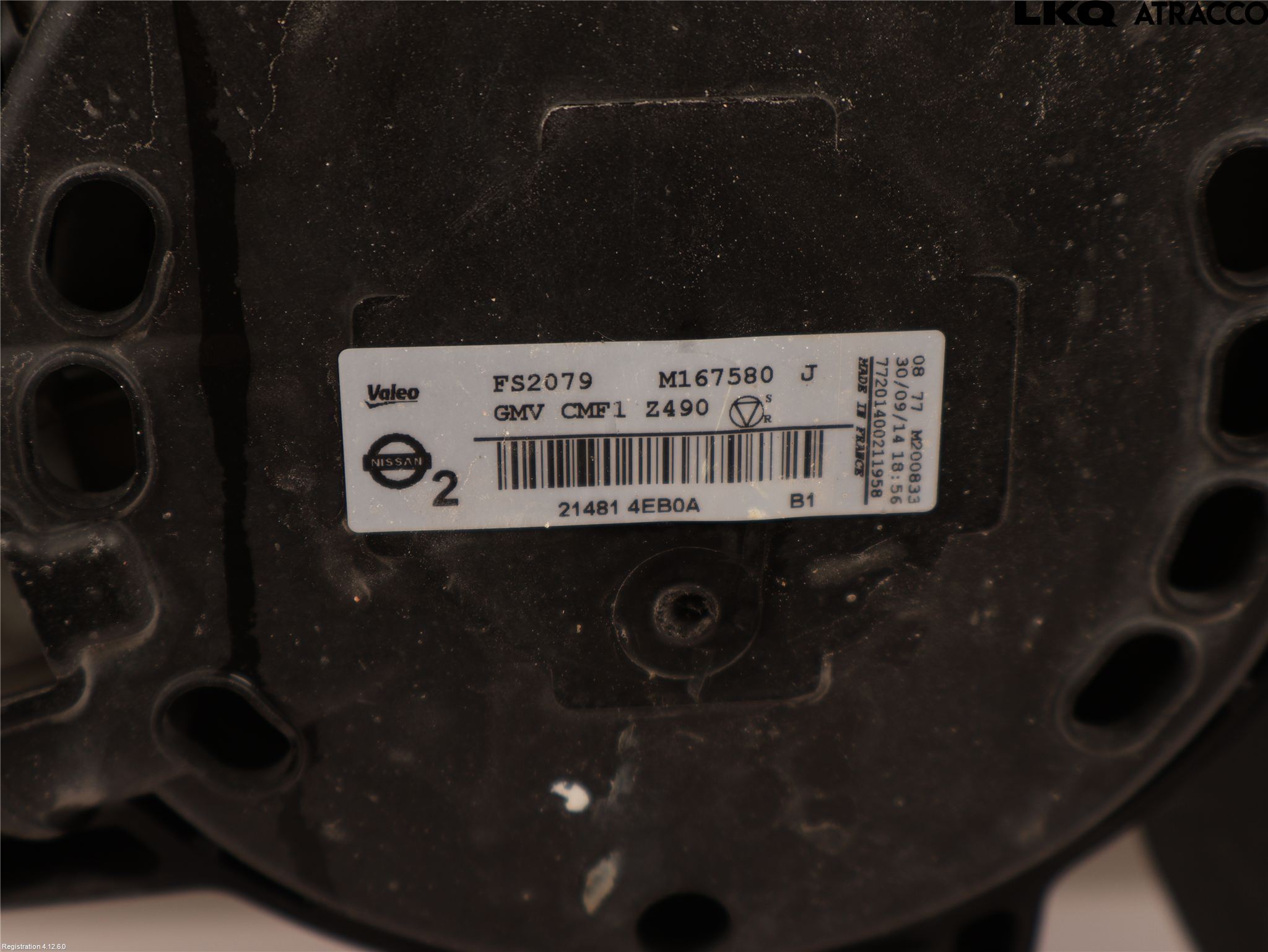 Nissan QASHQAI 14-17 Kylfläkt El