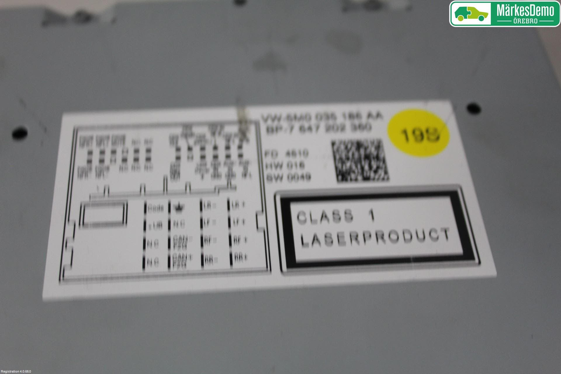 Volkswagen VW POLO 10-17 Cd Radio - Multimediapanel