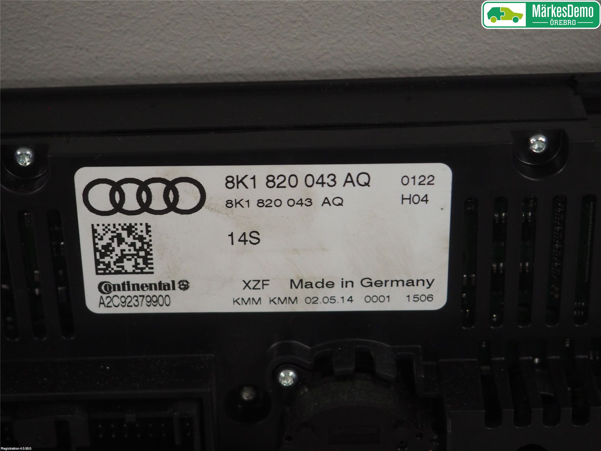 Audi A4 12-15 Ac Styrenhet Ac Manöveren