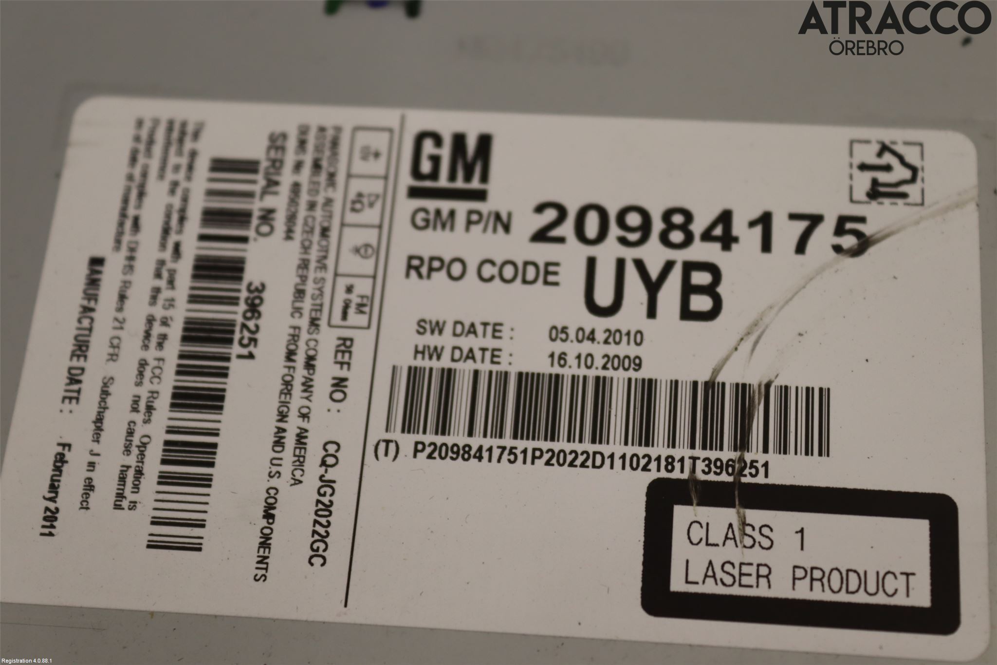 Opel INSIGNIA 09-16 Radio