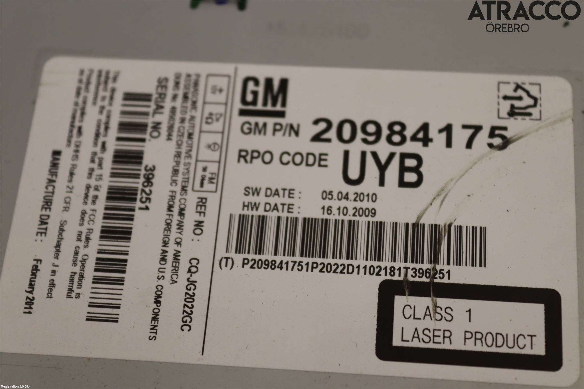 Opel INSIGNIA 09-16 Radio