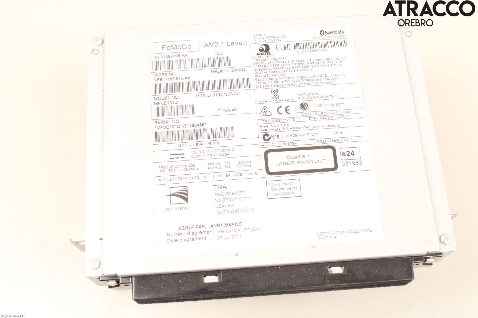 Volvo V40 12-19 Cd Radio - Multimediapanel
