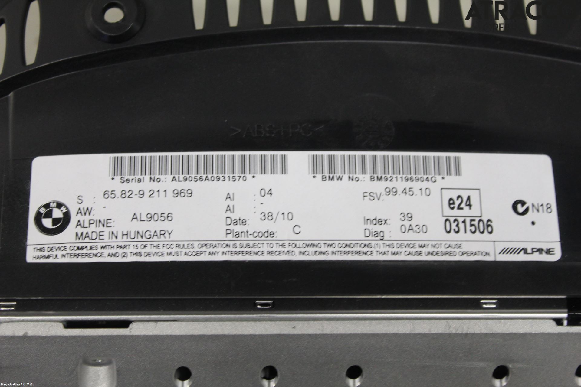 BMW 3 E90/91 SED/TOU 05-12 Bildskärm