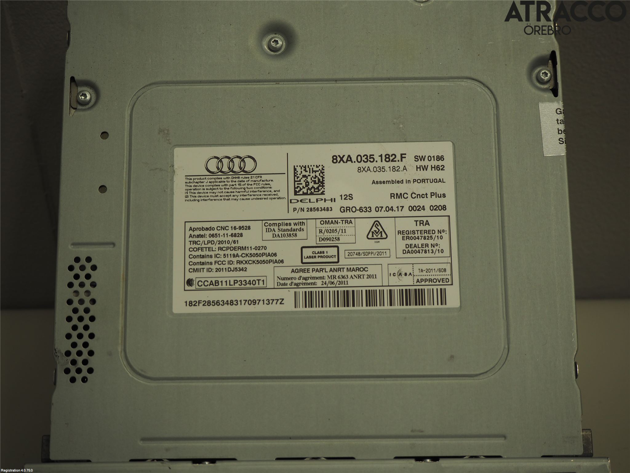 Audi A1/S1 11-18 Cd Radio - Multimediapanel