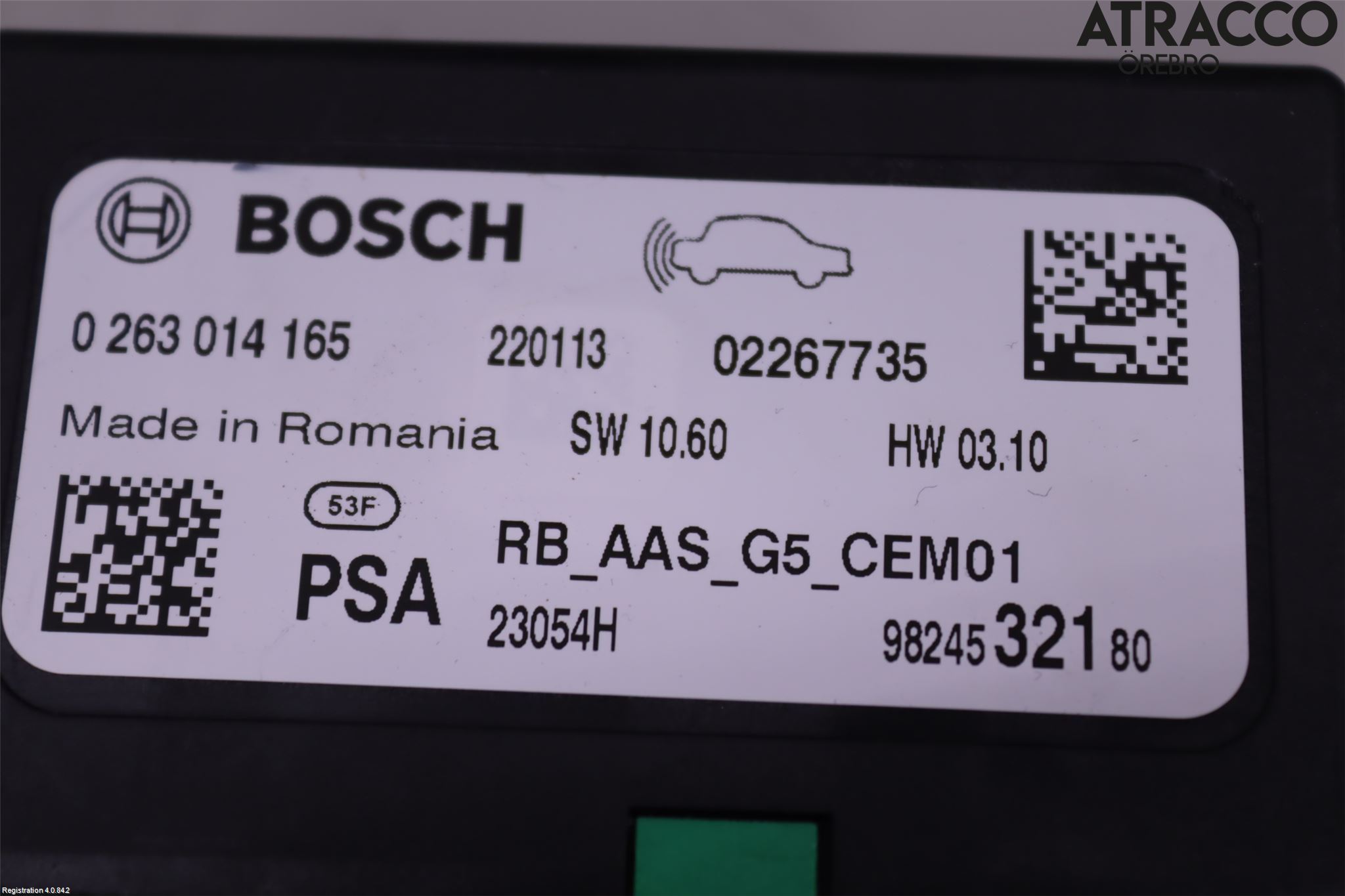 Citroen JUMPY/E-JUMPY 16- Styrenhet Parkeringshjälp