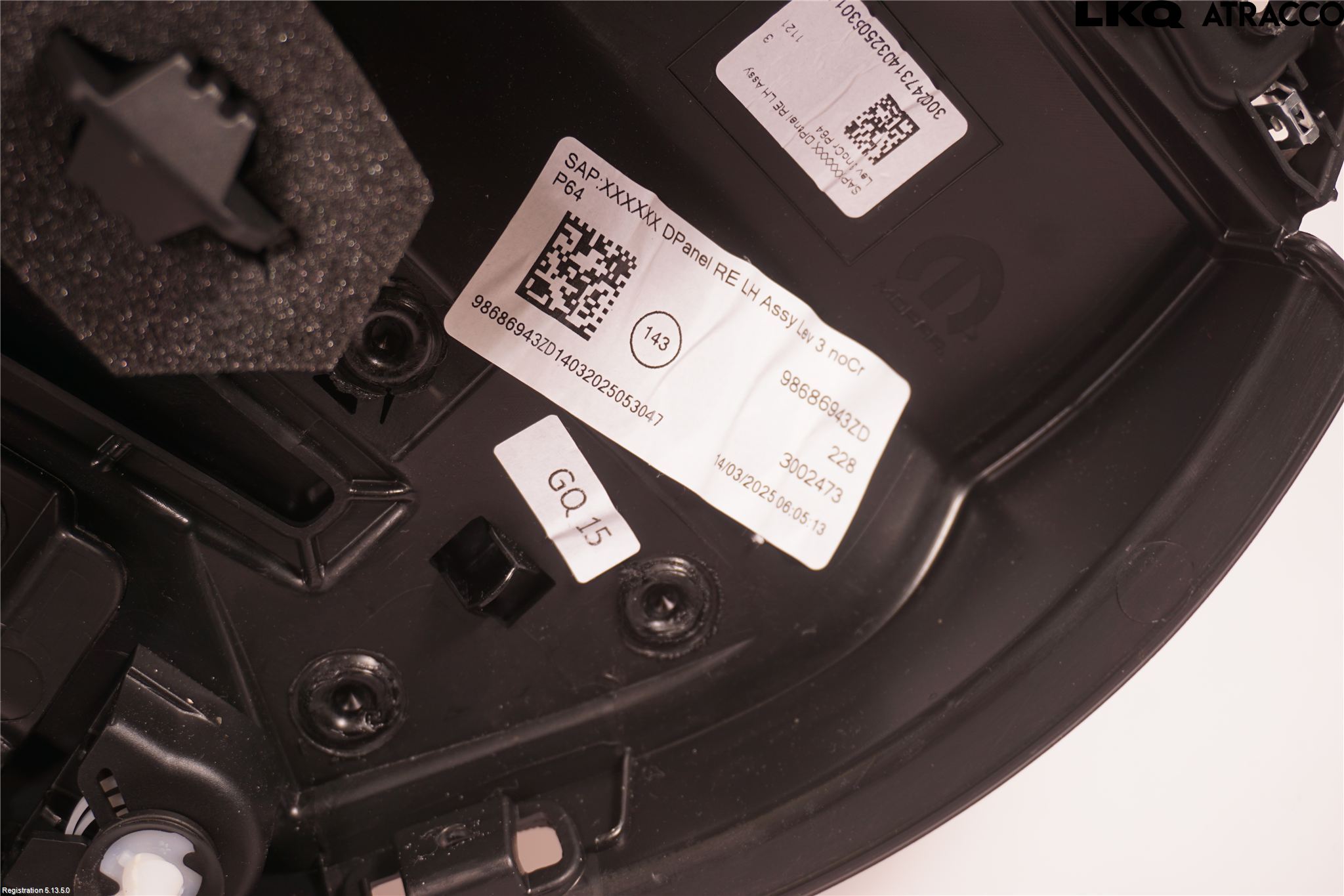 Peugeot 3008 / E-3008 24- Dörrklädsel Vä
