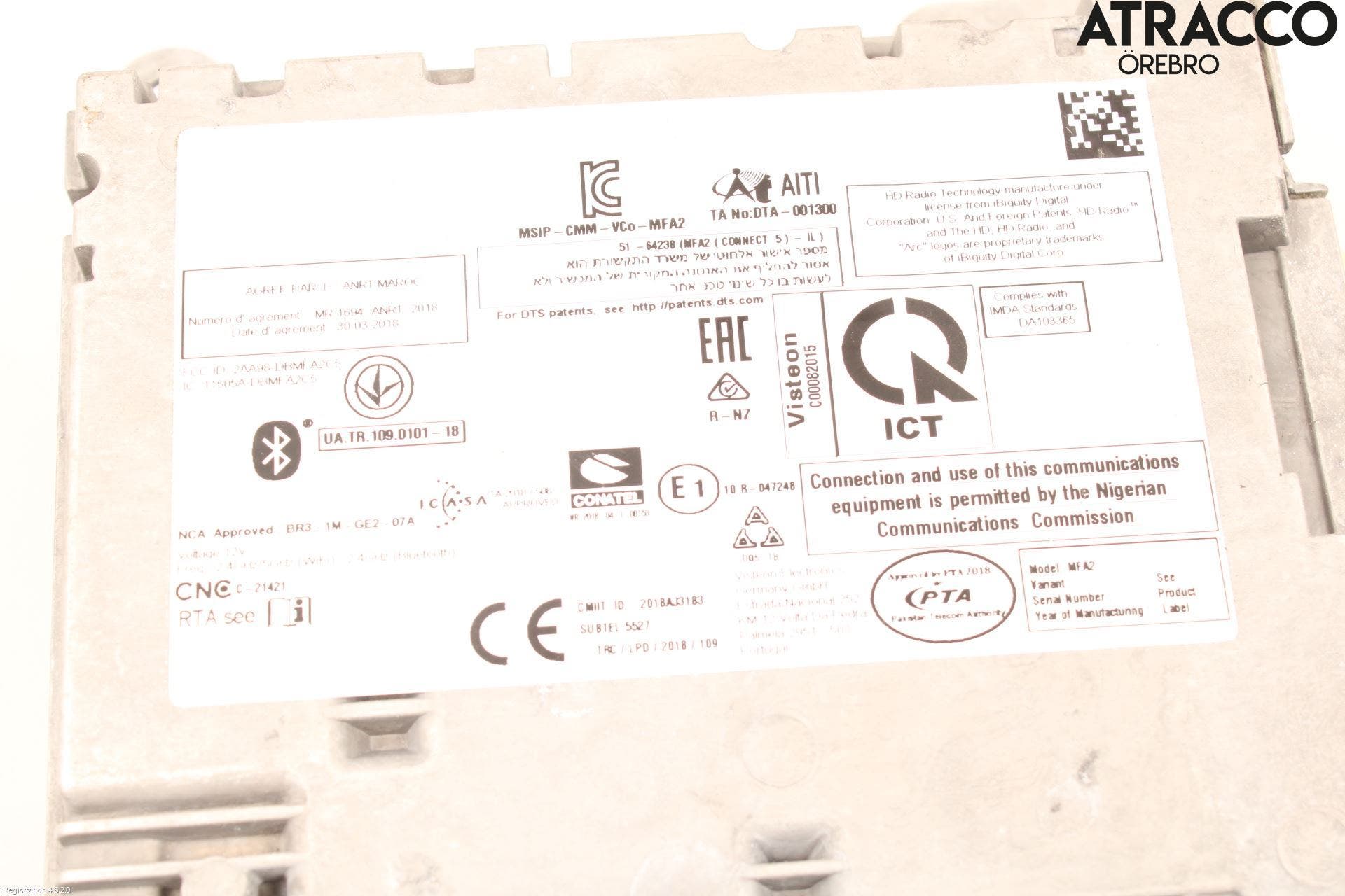 Mercedes-Benz MB SPRINTER (W907/W910) 19- Styrenhet Multimedia