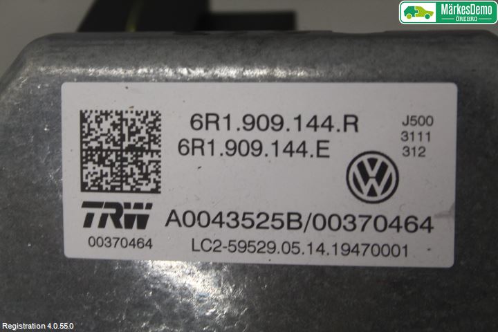 Volkswagen VW UP! / E-UP! Rattaxelagg Med Inb Servo