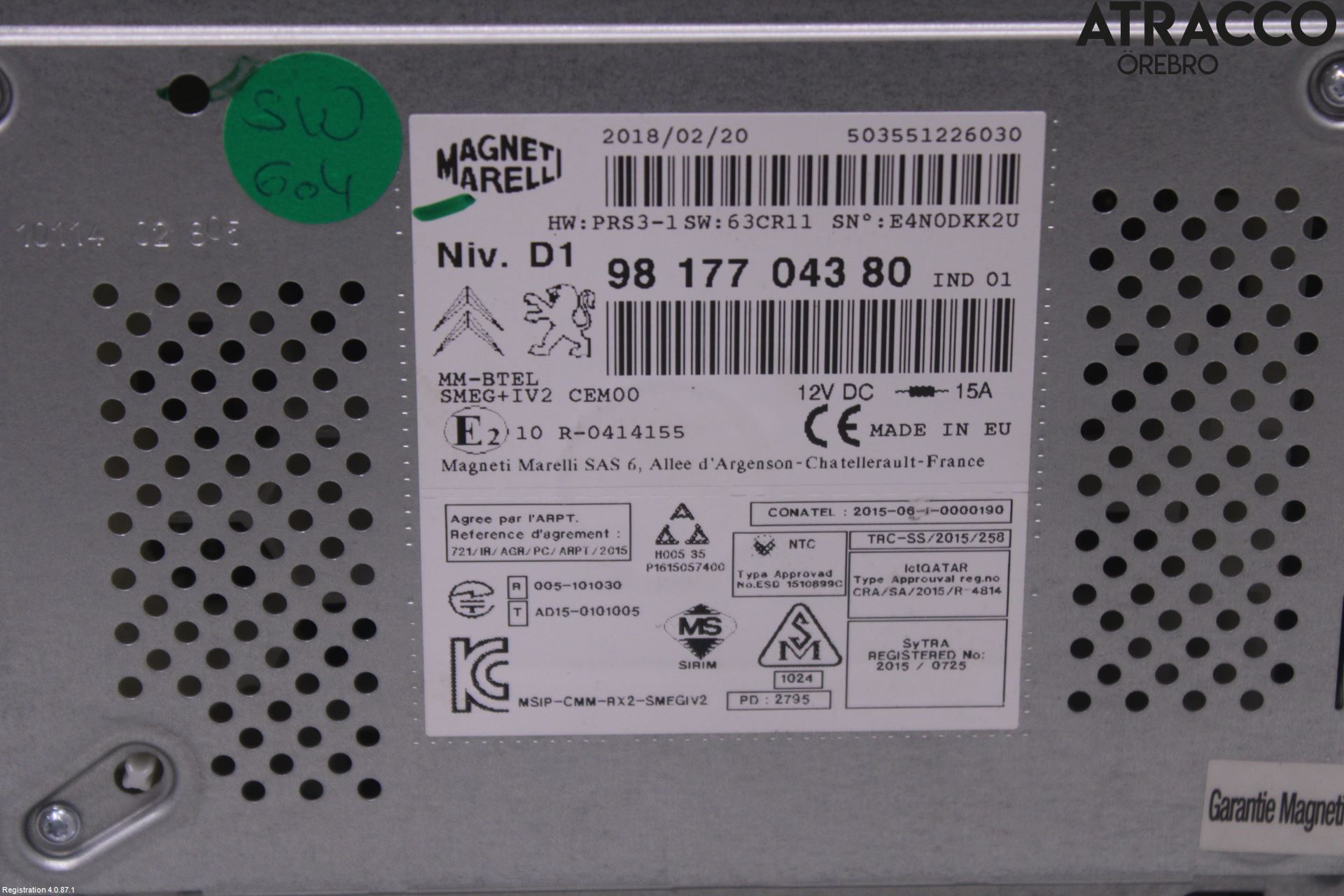 Citroen BERLINGO 08-18 Cd Radio - Multimediapanel