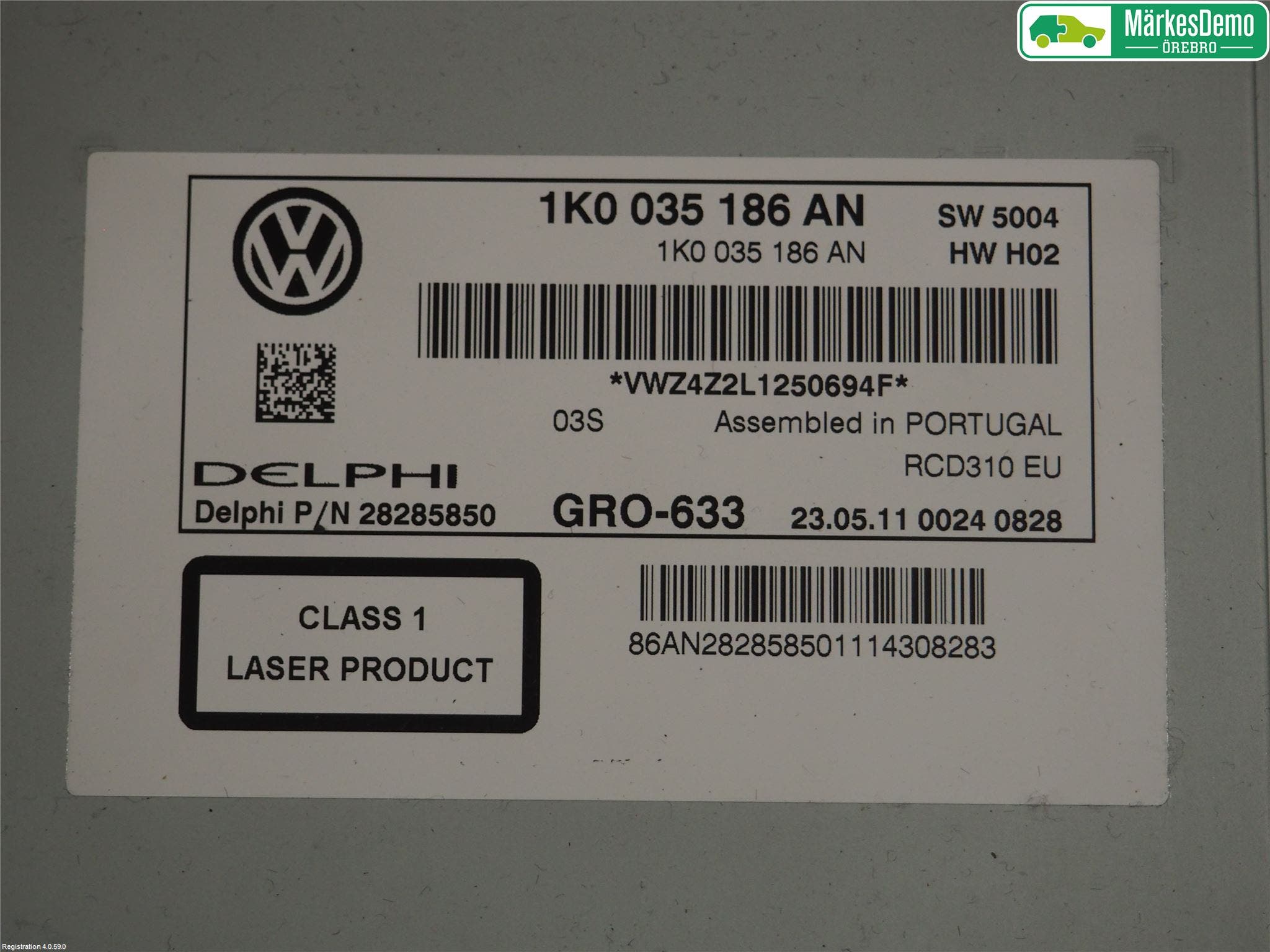 Volkswagen VW PASSAT 11-14 Cd Radio - Multimediapanel