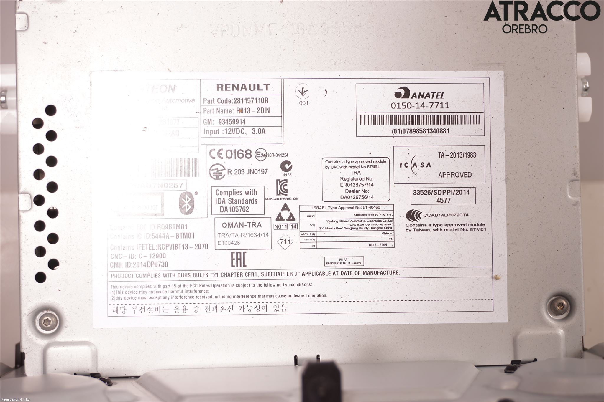 Fiat TALENTO 16- Cd Radio - Multimediapanel