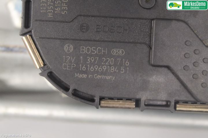 Audi A7/S7 4G 11-17 Torkarmotor Vindruta