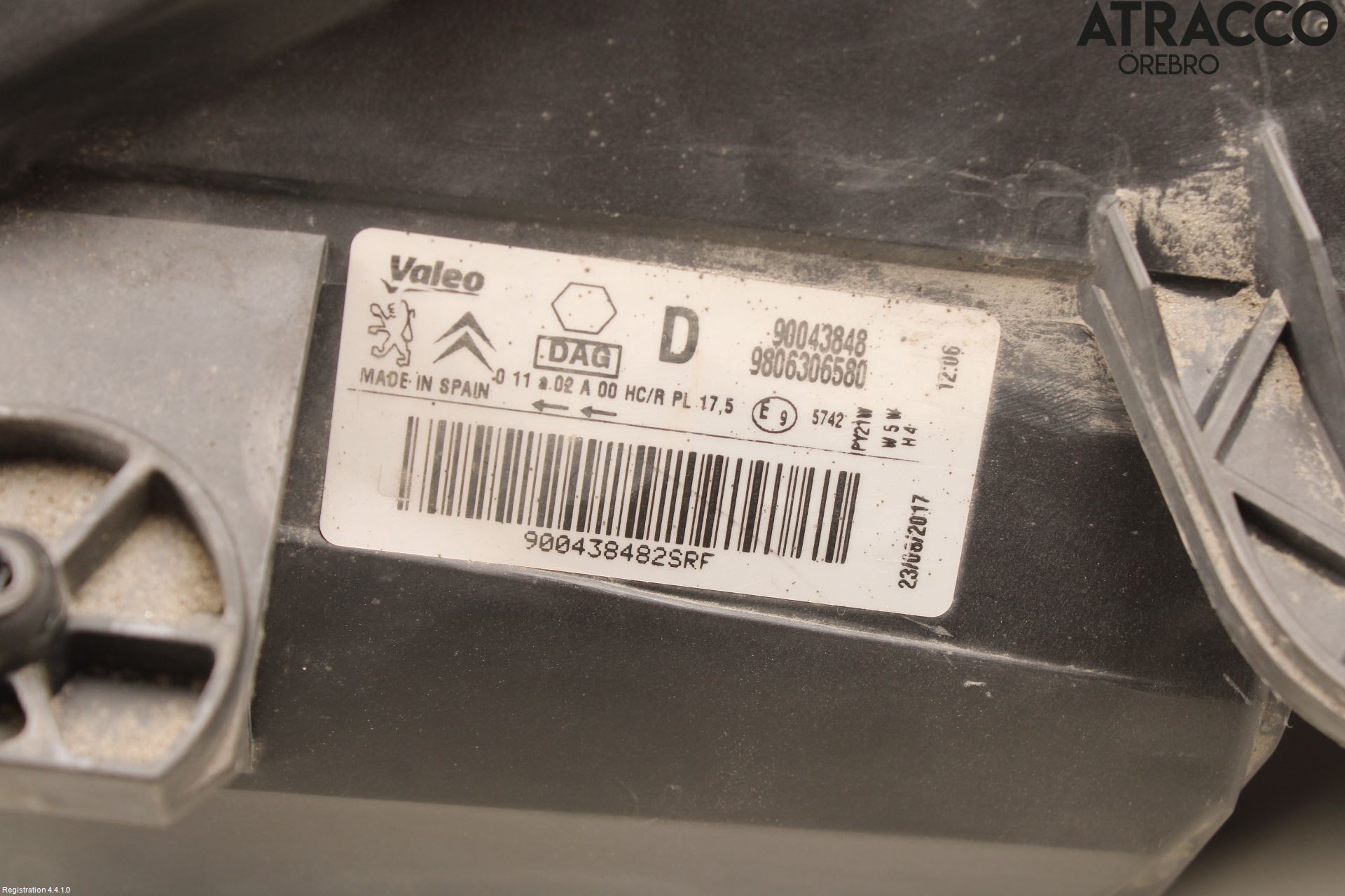 Citroen BERLINGO 08-18 Strålkastare Höger