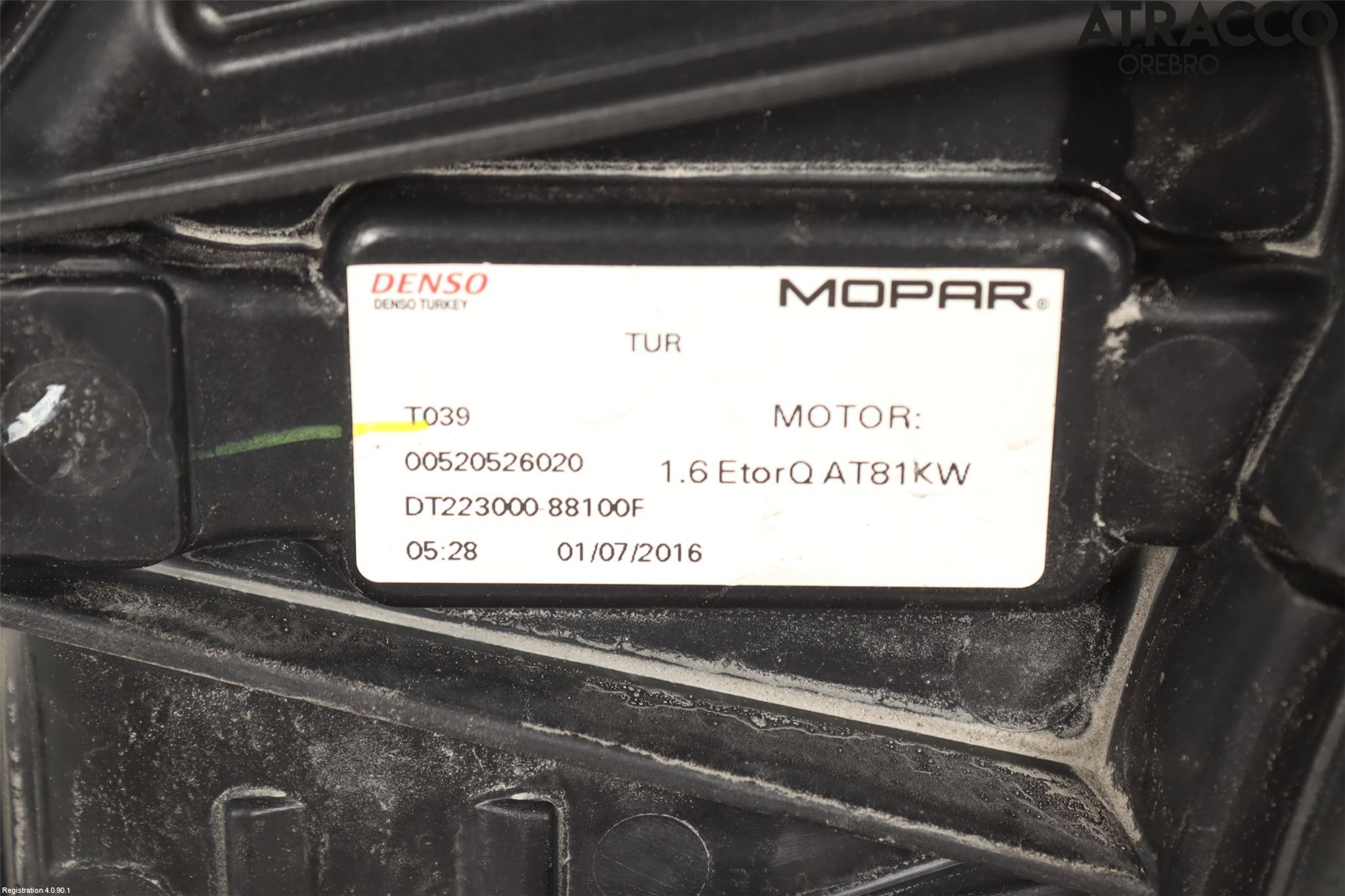 Fiat TIPO/CROSS 16- Kylfläkt El