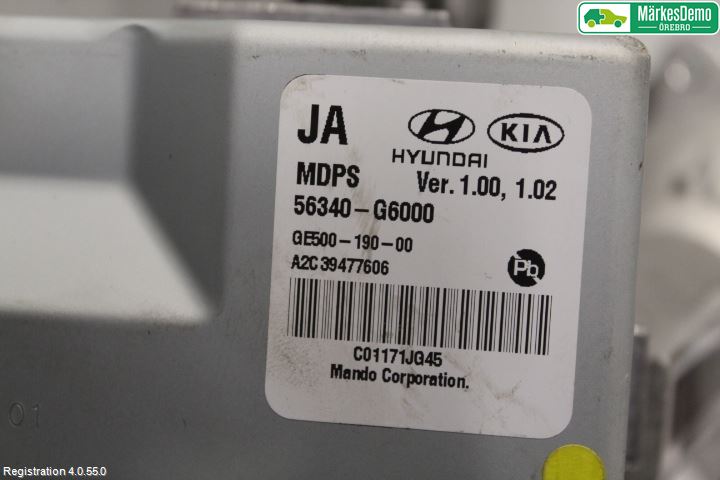 Kia PICANTO 17- Rattaxelagg Med Inb Servo