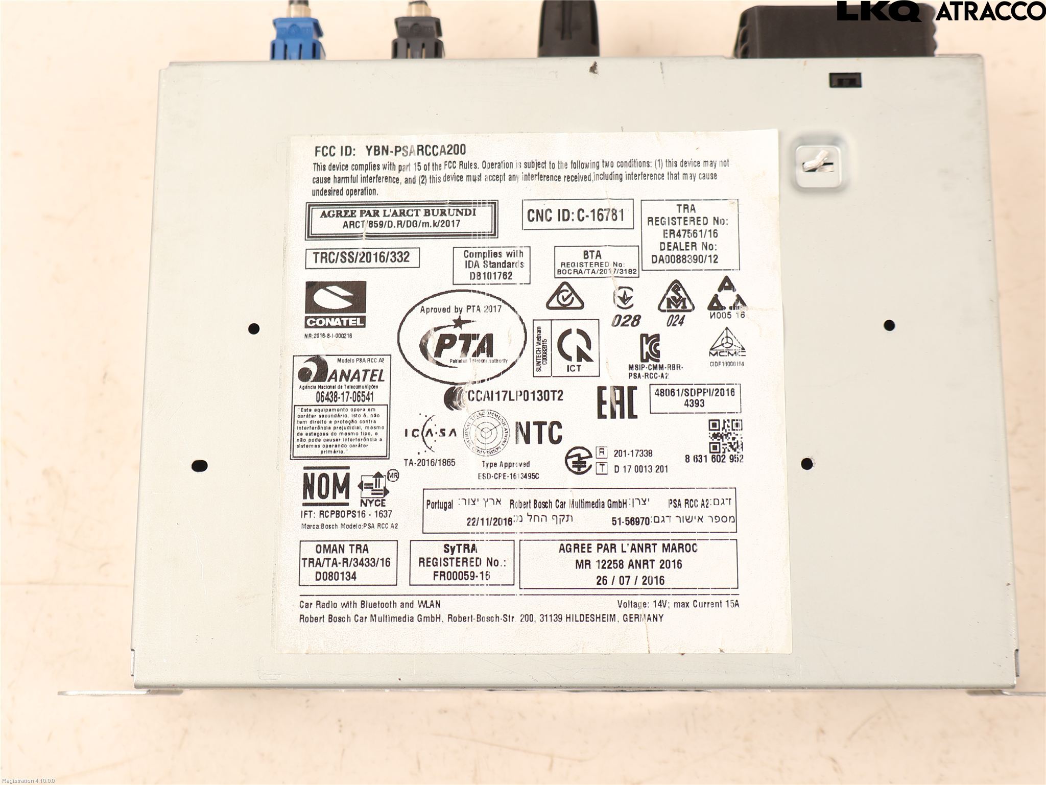 Citroen COTROEN C3 17-24 Styrenhet Multimedia