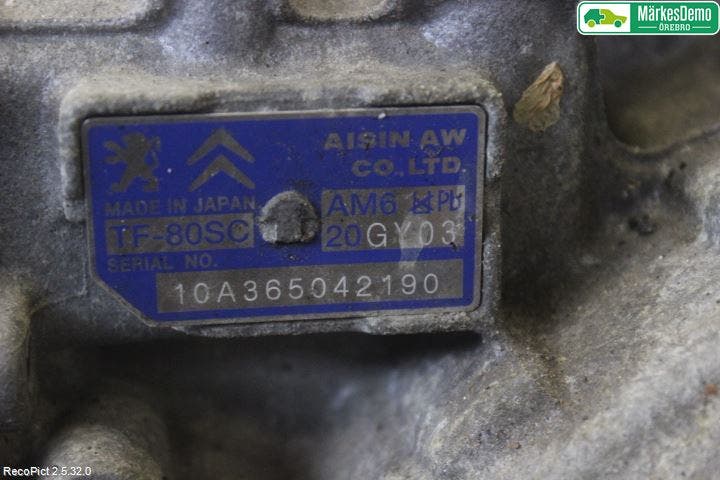 Peugeot 3008 09-16 Växellåda Automat