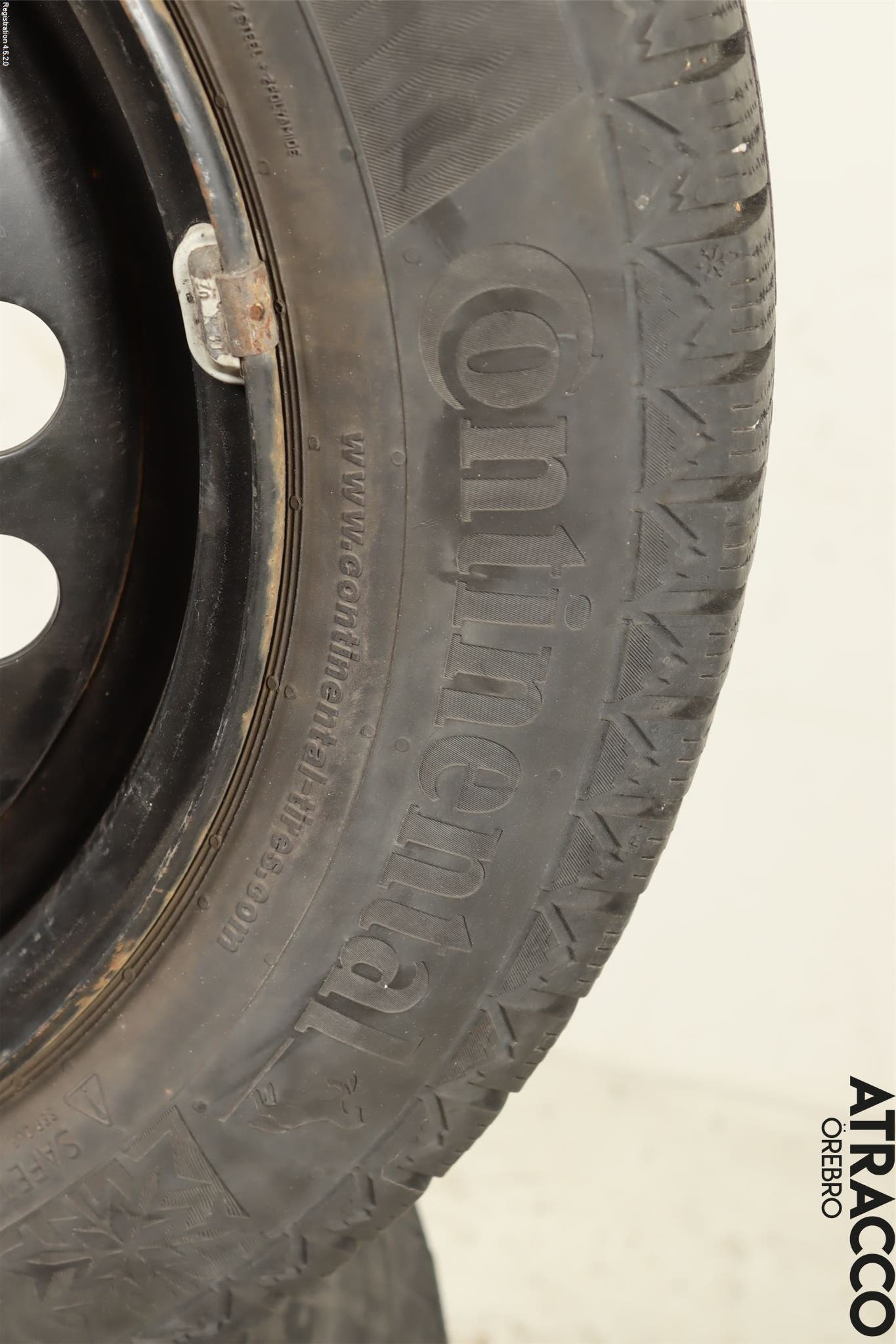 Volkswagen VW GOLF II 84-91 Vinterdäck Plåtfälg 4St