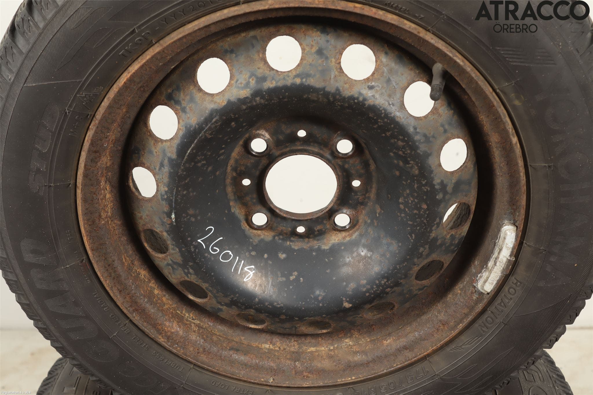 Citroen C3 05-10 Vinterdäck Plåtfälg 4St