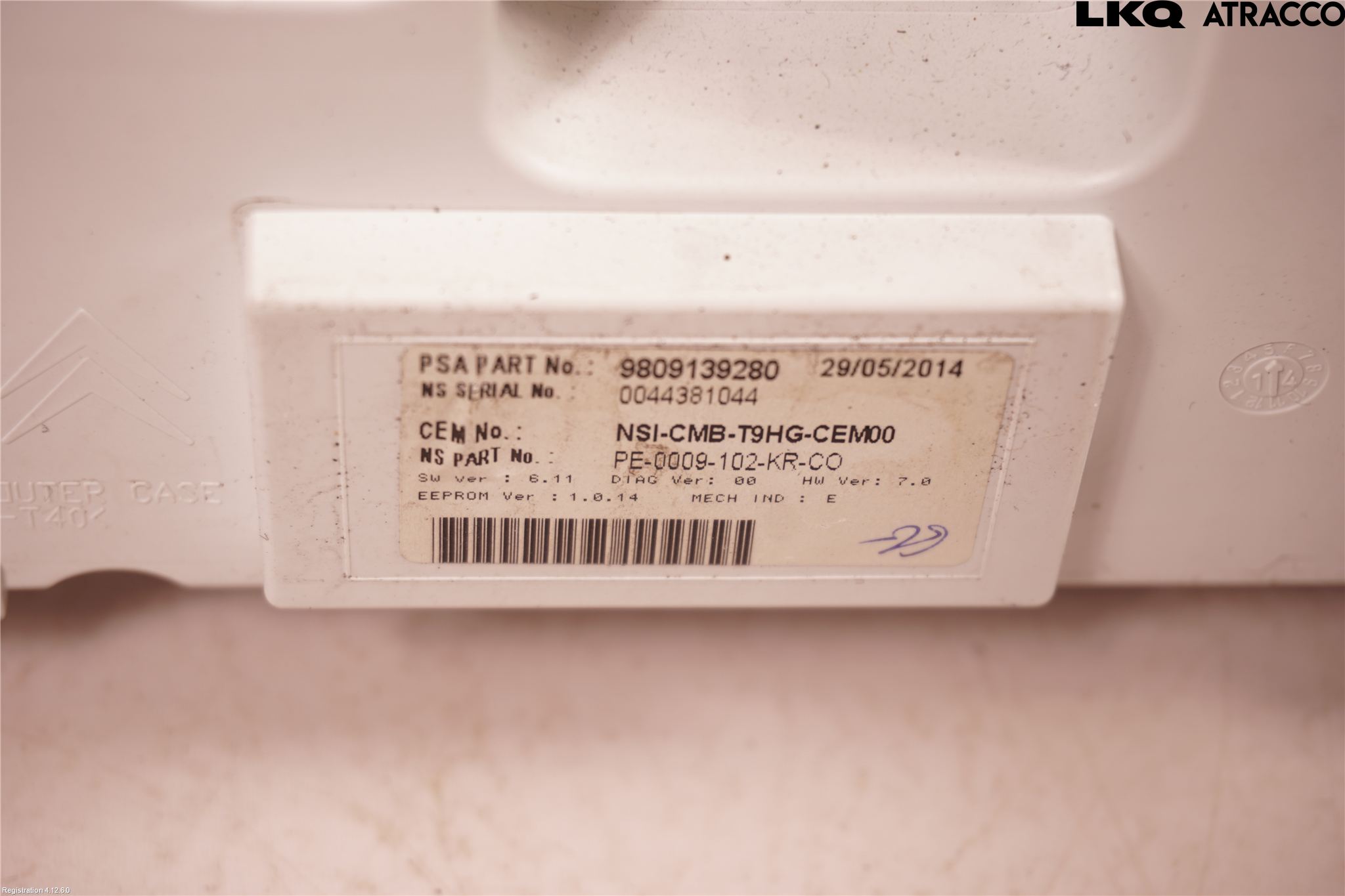 Peugeot 308 14-21 Instrument Komb