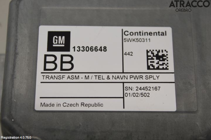 GM CHEVROLET CRUZE Styrenhet Multimedia