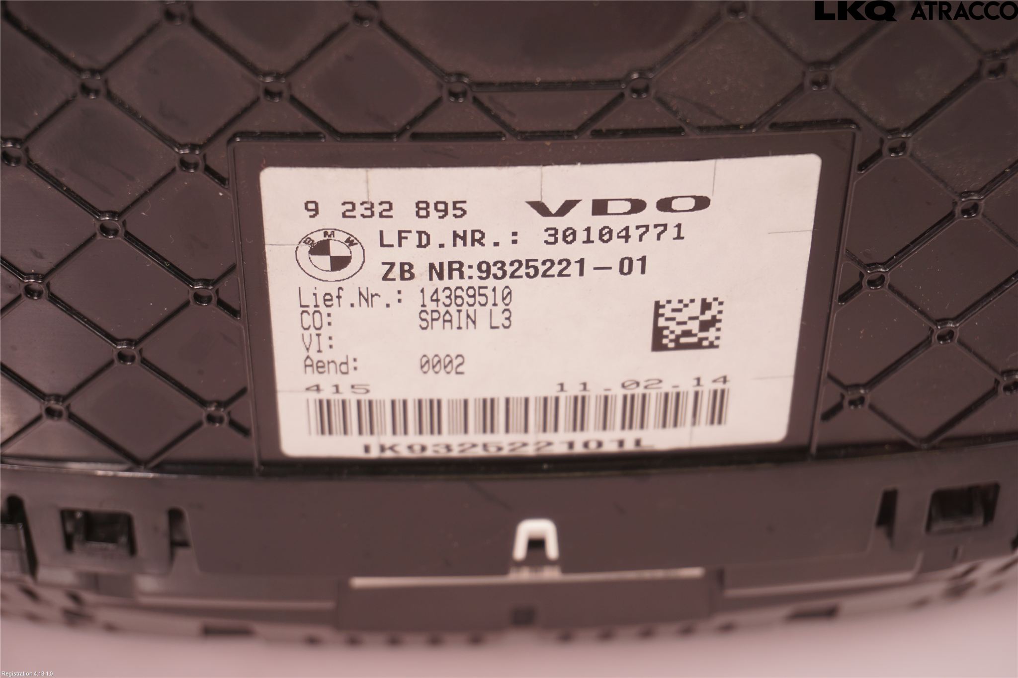 BMW 3 GT F34 13-19 Instrument Komb