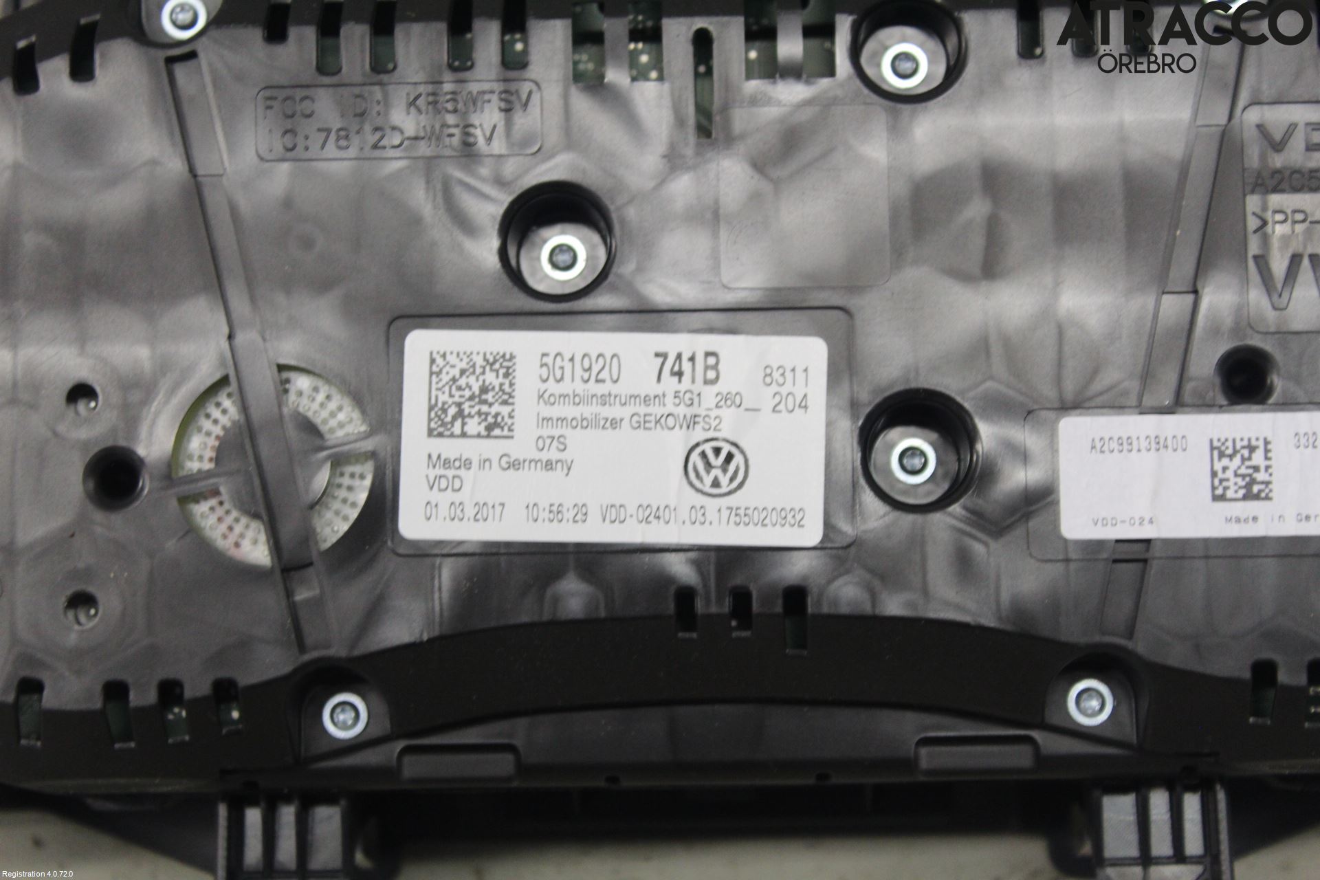Volkswagen VW GOLF / E-GOLF VII 13-20 Instrument Komb