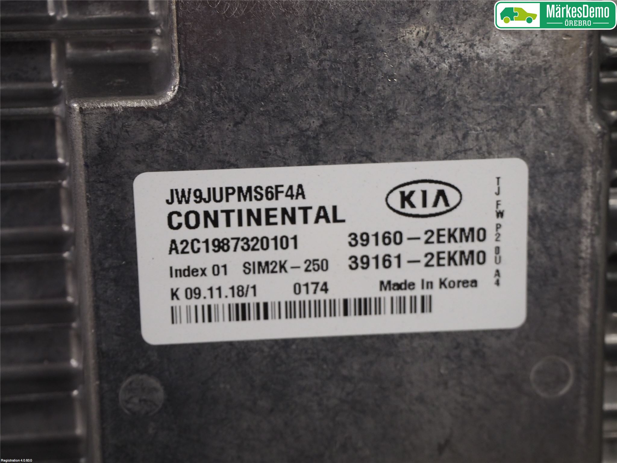 Kia OPTIMA 16-20 Styrenhet Insprut Bensin