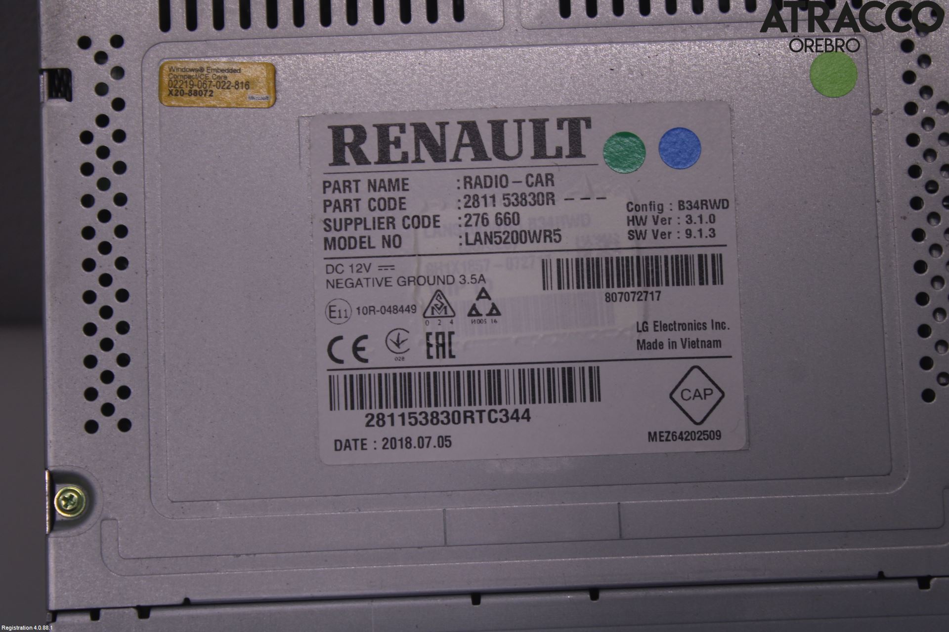 Nissan NV300 16-22 Cd Radio - Multimediapanel
