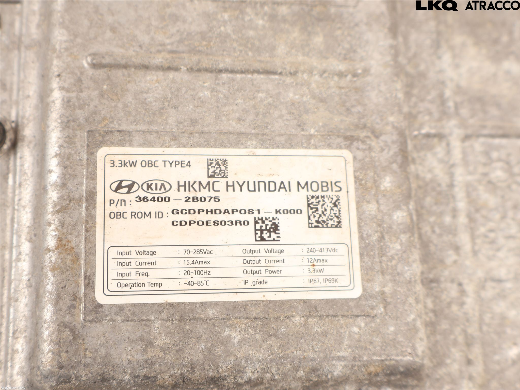 Kia CEED/CEED SW 19- Batteriladdare Högspänning