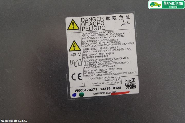 Mitsubishi OUTLANDER 13-21 Batteriladdare Högspänning