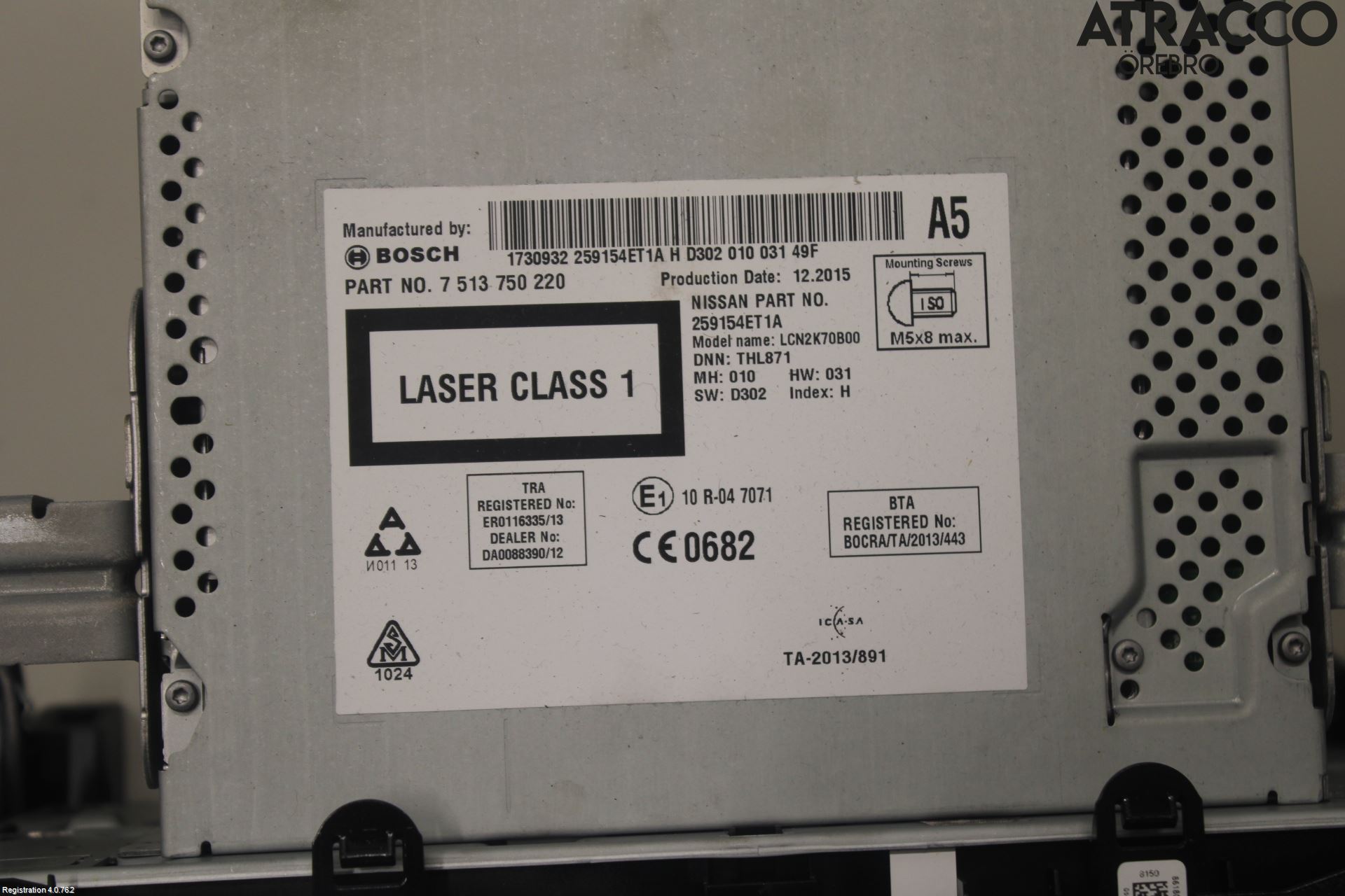 Nissan QASHQAI 14-17 Cd Radio - Multimediapanel