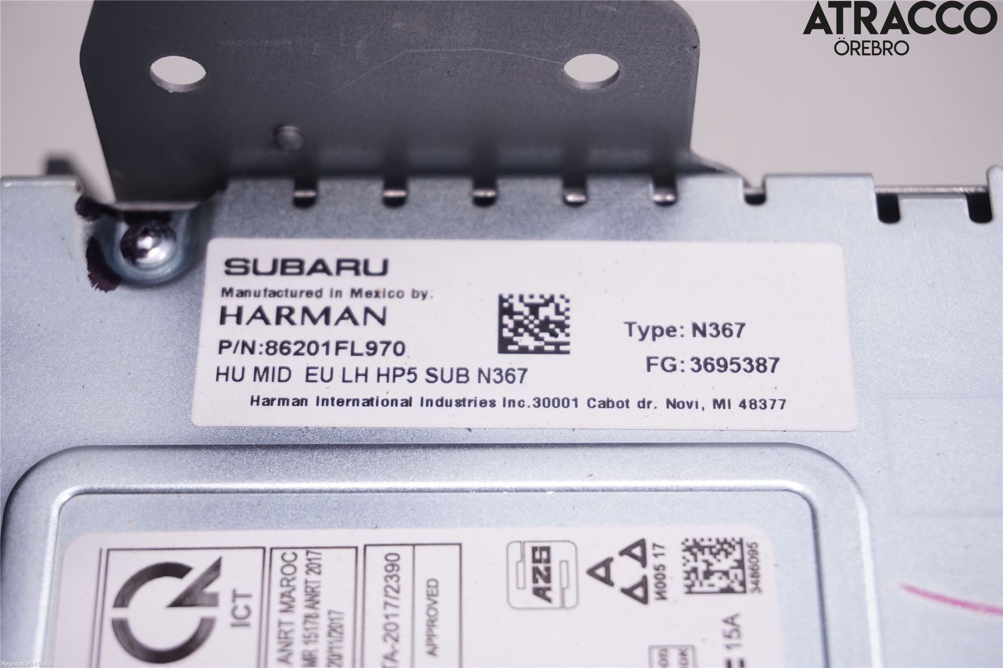 Subaru IMPREZA V 18- Cd Radio - Multimediapanel