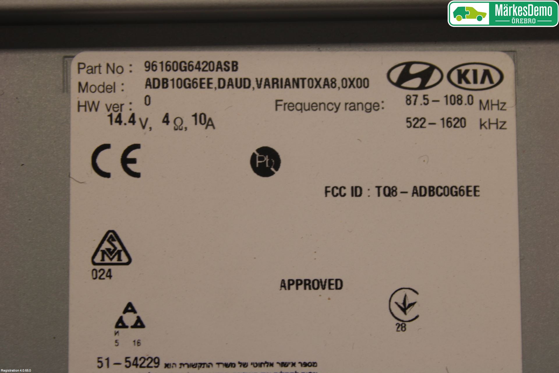 Kia PICANTO 17- Cd Radio - Multimediapanel