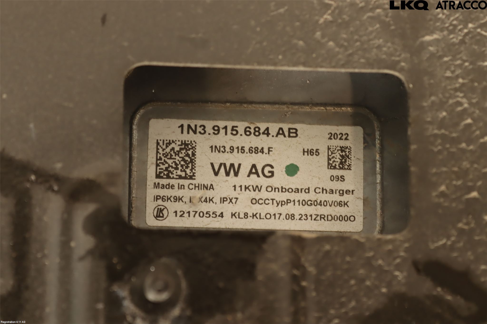 Volkswagen VW ID BUZZ/CARGO 22- Batteriladdare Högspänning