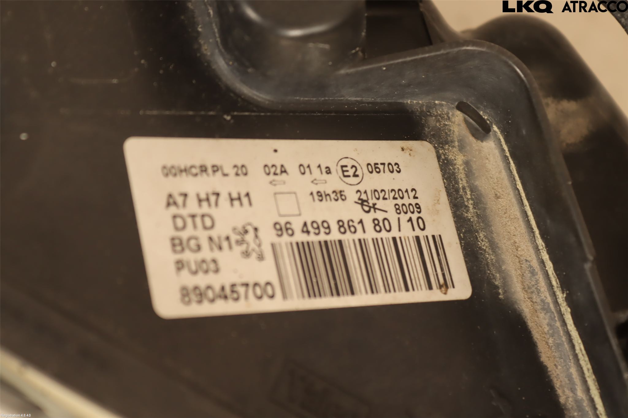 Peugeot 207 Strålkastare Höger