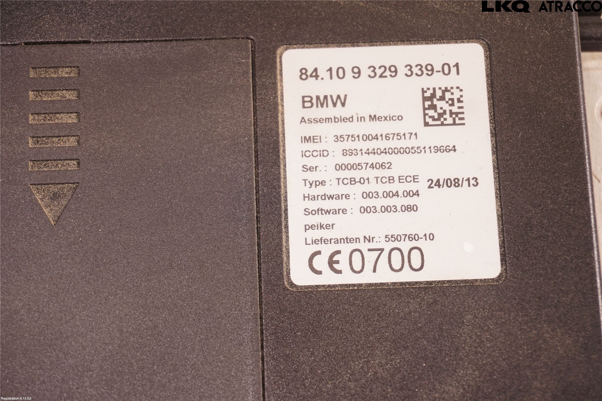 BMW 5 F10/F11/F18 09-17 Styrenhet Övrigt
