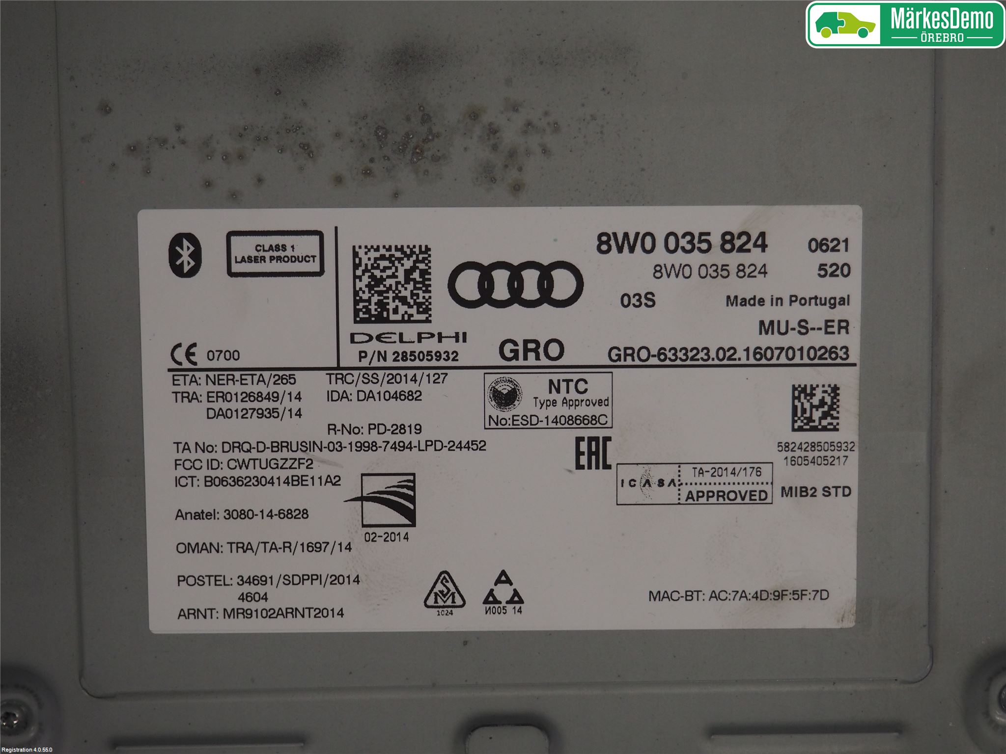 Audi A4/S4 B9 16-19 Radio