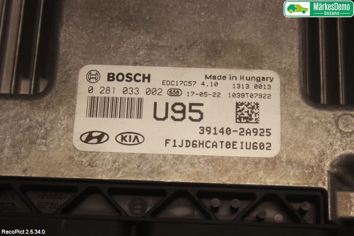 Kia CEED 12-18 Styrenhet Insprut Bensin