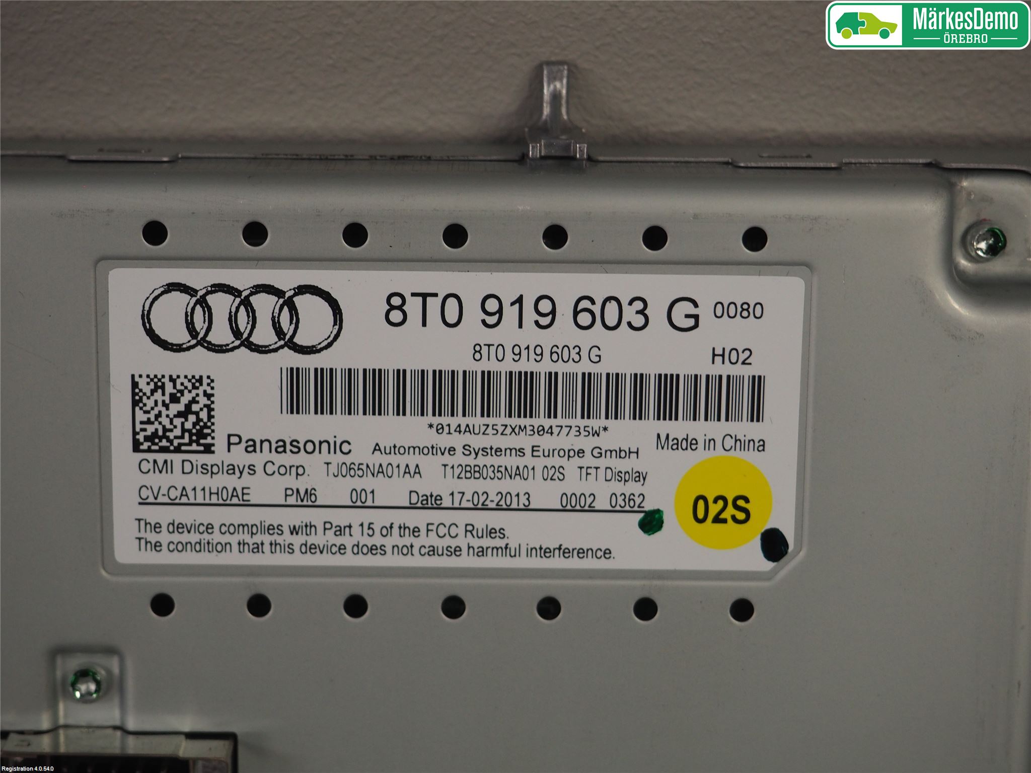 Audi Q5 09-16 Multifunktionsdisplay