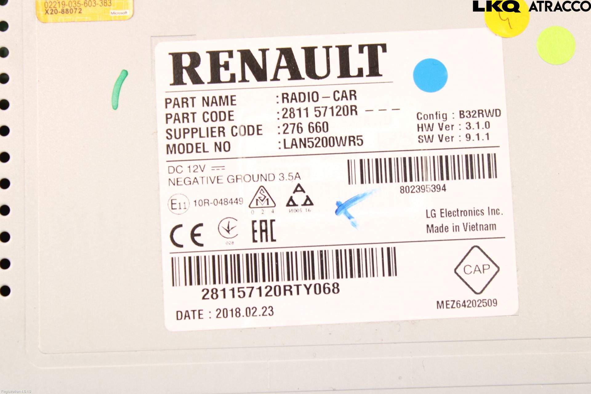 Renault CAPTUR 13-19 Cd Radio - Multimediapanel