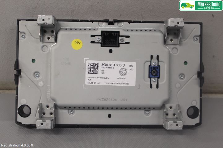 Volkswagen VW GOLF / E-GOLF VII 13-20 Multifunktionsdisplay