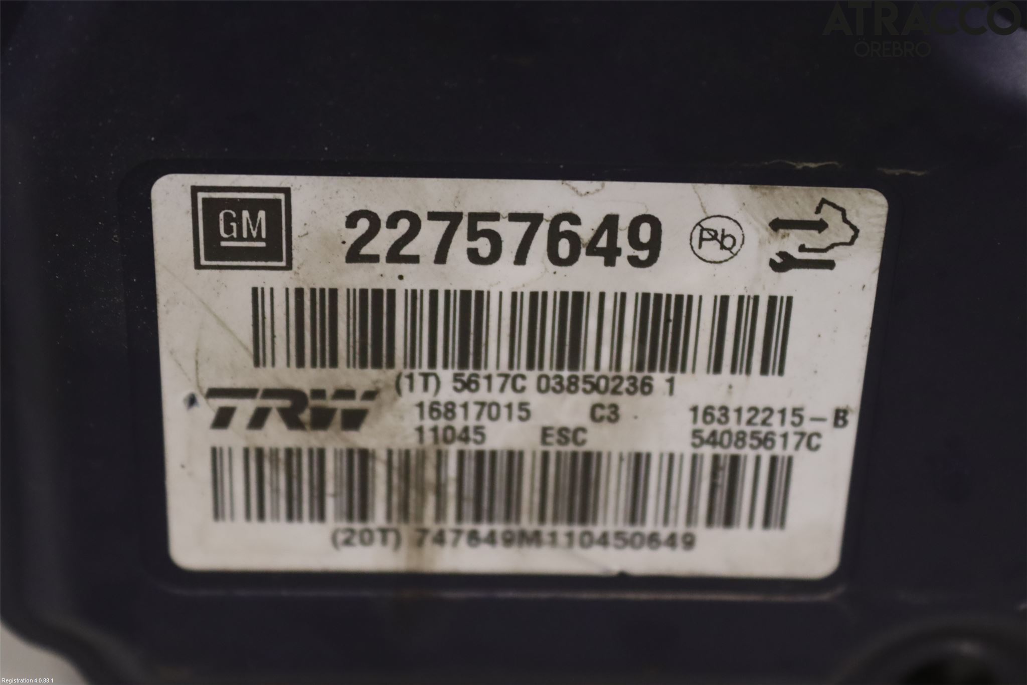 Opel INSIGNIA 09-16 Abs Hydraulaggregat