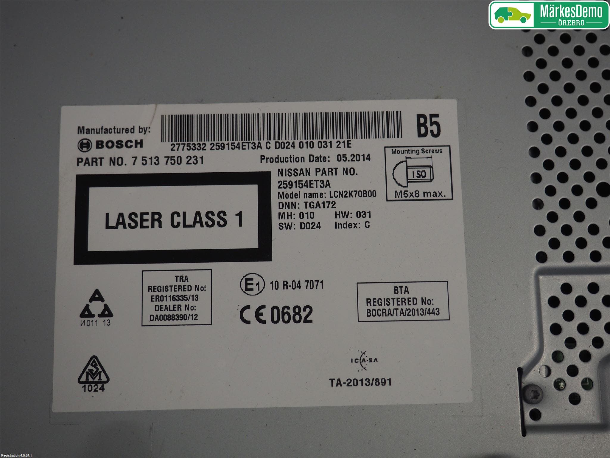 Nissan QASHQAI 14-17 Gps Navigator