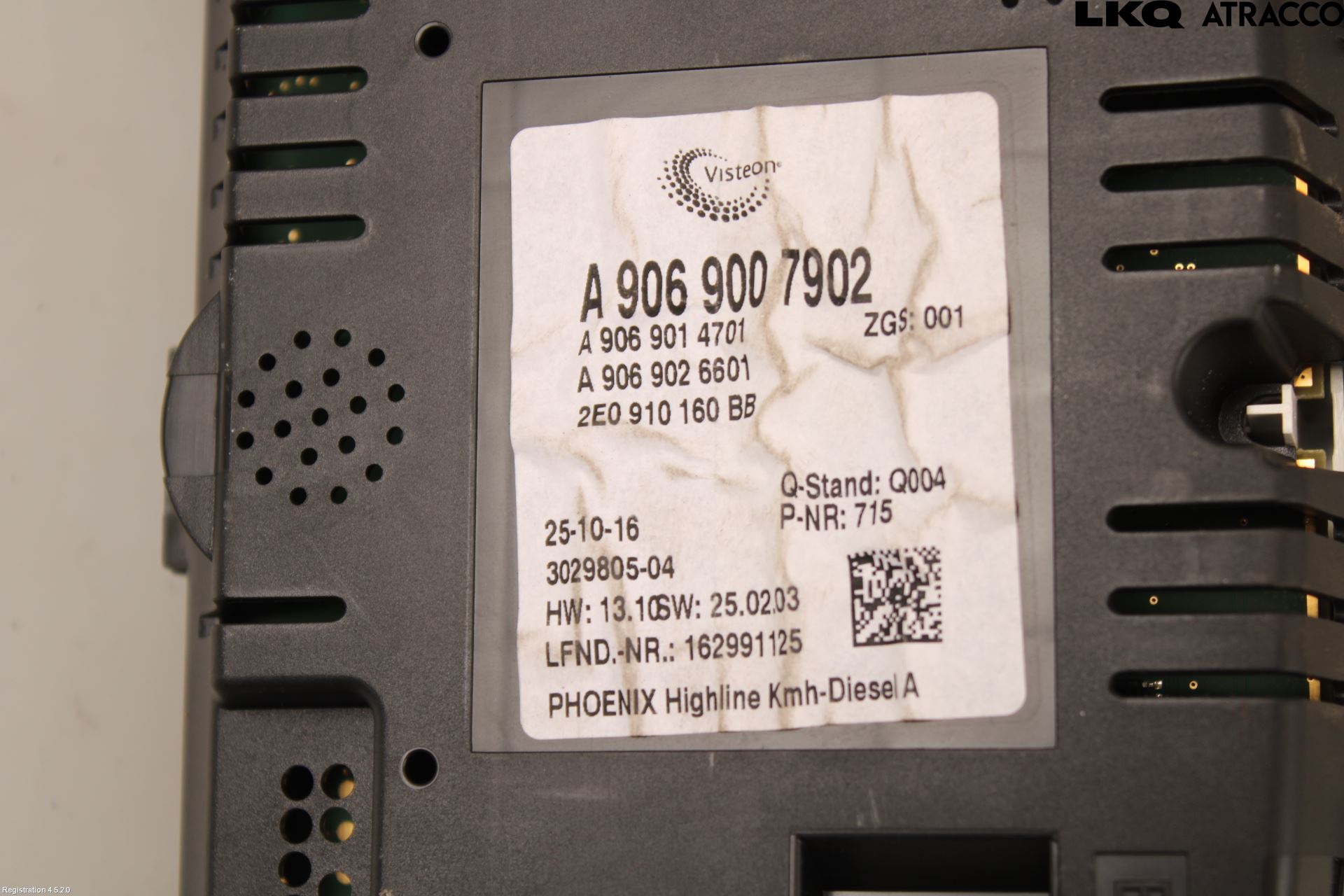 Volkswagen VW CRAFTER 06-16 Instrument Komb